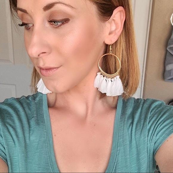 “Arriba!” Tassel Fringe Statement Hoop Earrings - Picture 13 of 14
